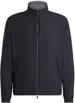 Zegna 22秋冬雙面海軍藍立領拉鍊外套。 E7T33-7124B-534 Buy Zegna 22秋冬雙面海軍藍立領拉鍊外套。 E7T33-7124B-534