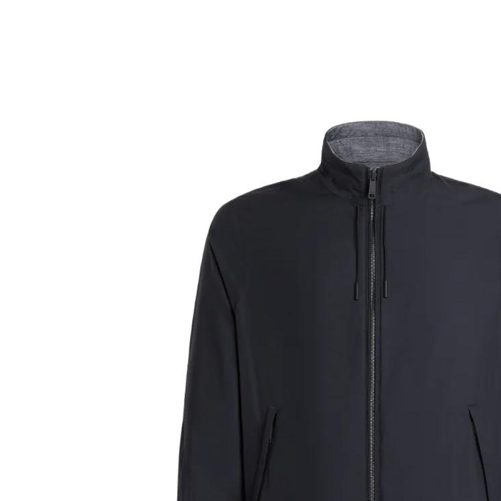 Details for Zegna 22秋冬雙面海軍藍立領拉鍊外套。 E7T33-7124B-534