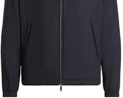 Sizing Zegna 22秋冬雙面海軍藍立領拉鍊外套。 E7T33-7124B-534