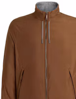 Details for Zegna 秋冬22 雙面穿拉鍊外套 紅棕色 E7T33-7124B-155