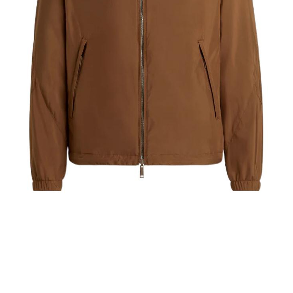 Sizing Zegna 秋冬22 雙面穿拉鍊外套 紅棕色 E7T33-7124B-155