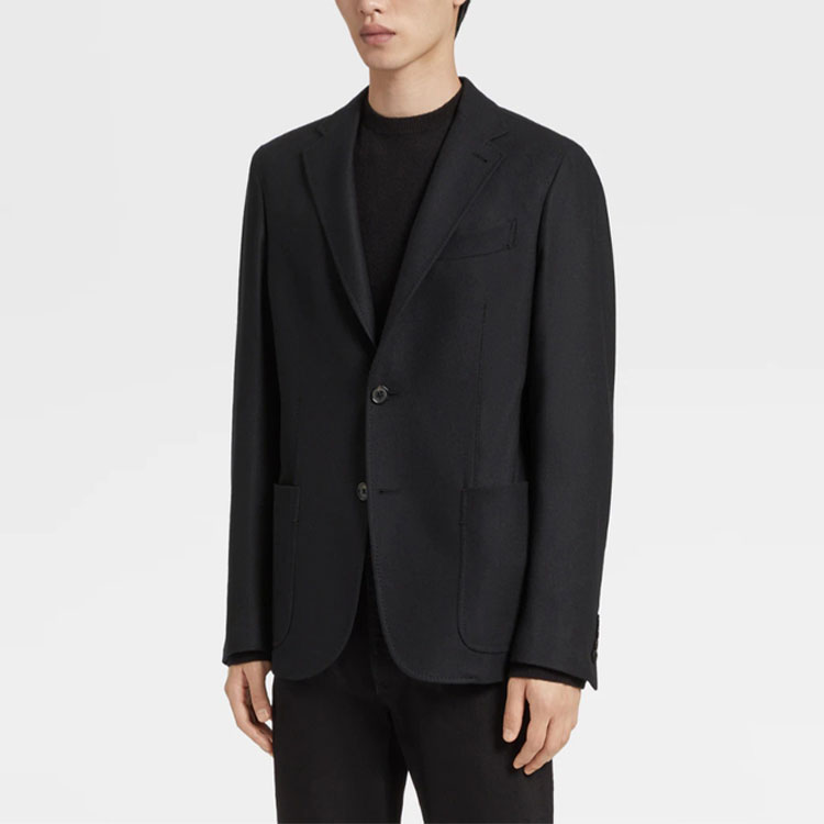 Purchase Zegna FW22 單排扣黑色直剪西裝外套 E7C20-SDF-200
