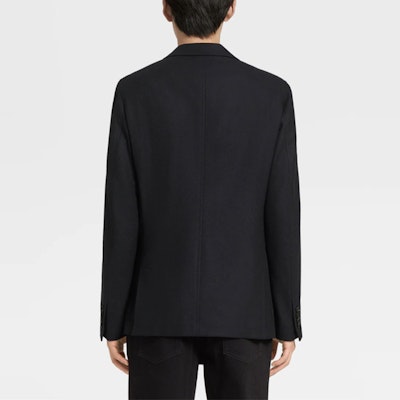 Zegna FW22 單排扣黑色直剪西裝外套 E7C20-SDF-200 Details for Zegna FW22 單排扣黑色直剪西裝外套 E7C20-SDF-200