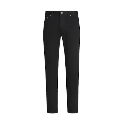 Zegna FW22 Slim Straight Jeans Black Solid Color E8I79-CITY-001