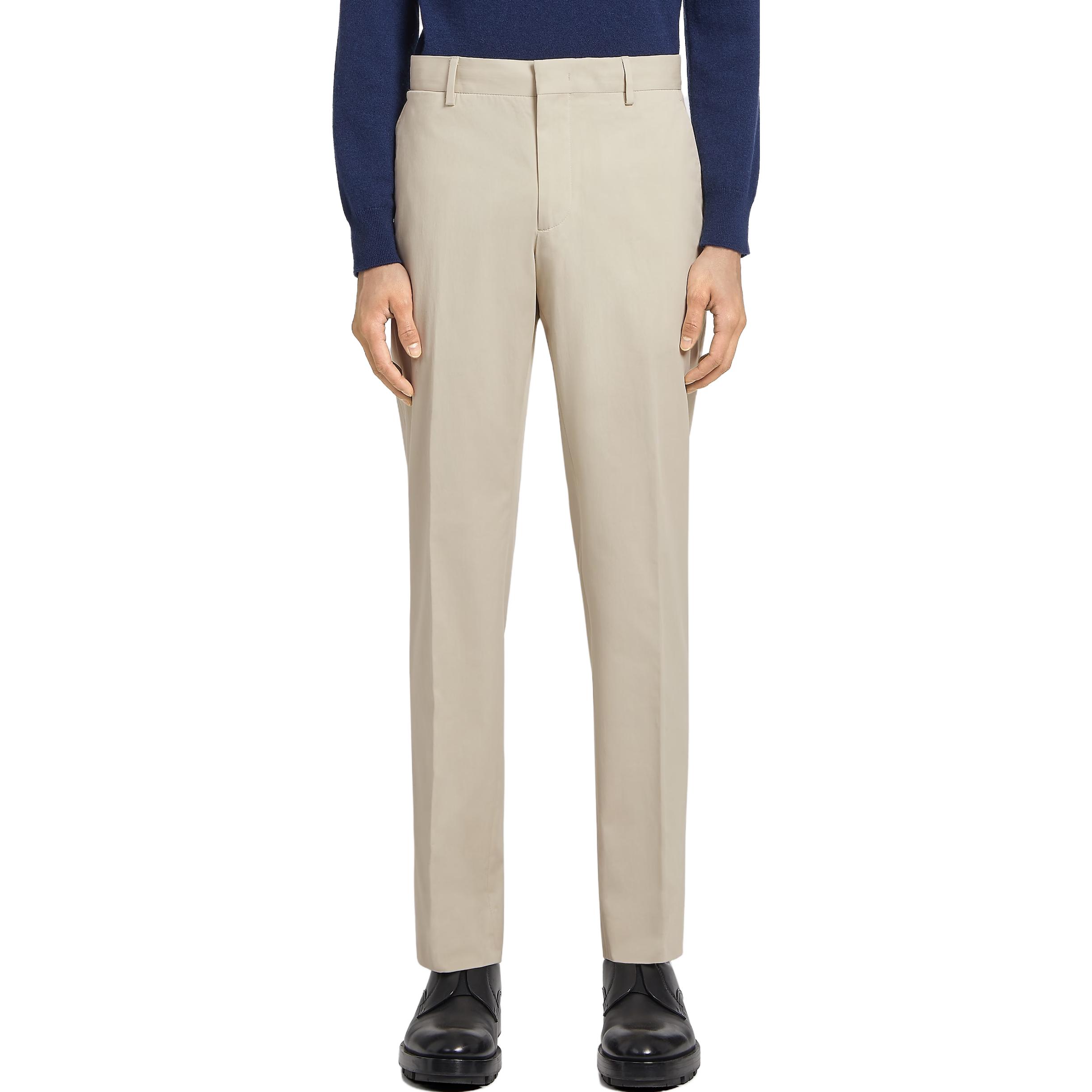 Cheap Zegna FW22 素色中腰直筒休閒長褲 E8I03-TR14-384