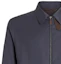 Sizing Zegna FW22 Jaket Zip-Up Warna Polos Biru Navy. U7T25-7101-531