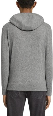 Zegna FW22 灰色純色長袖抽繩連帽衫 E8K10-178-K95 Shop Zegna FW22 灰色純色長袖抽繩連帽衫 E8K10-178-K95