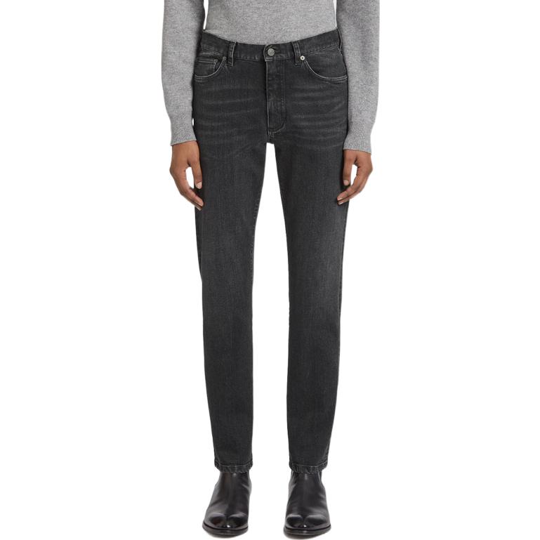 Lookbook Zegna FW22 深灰色直筒牛仔褲 休閒丹寧裤。 E8I80-CITY-002