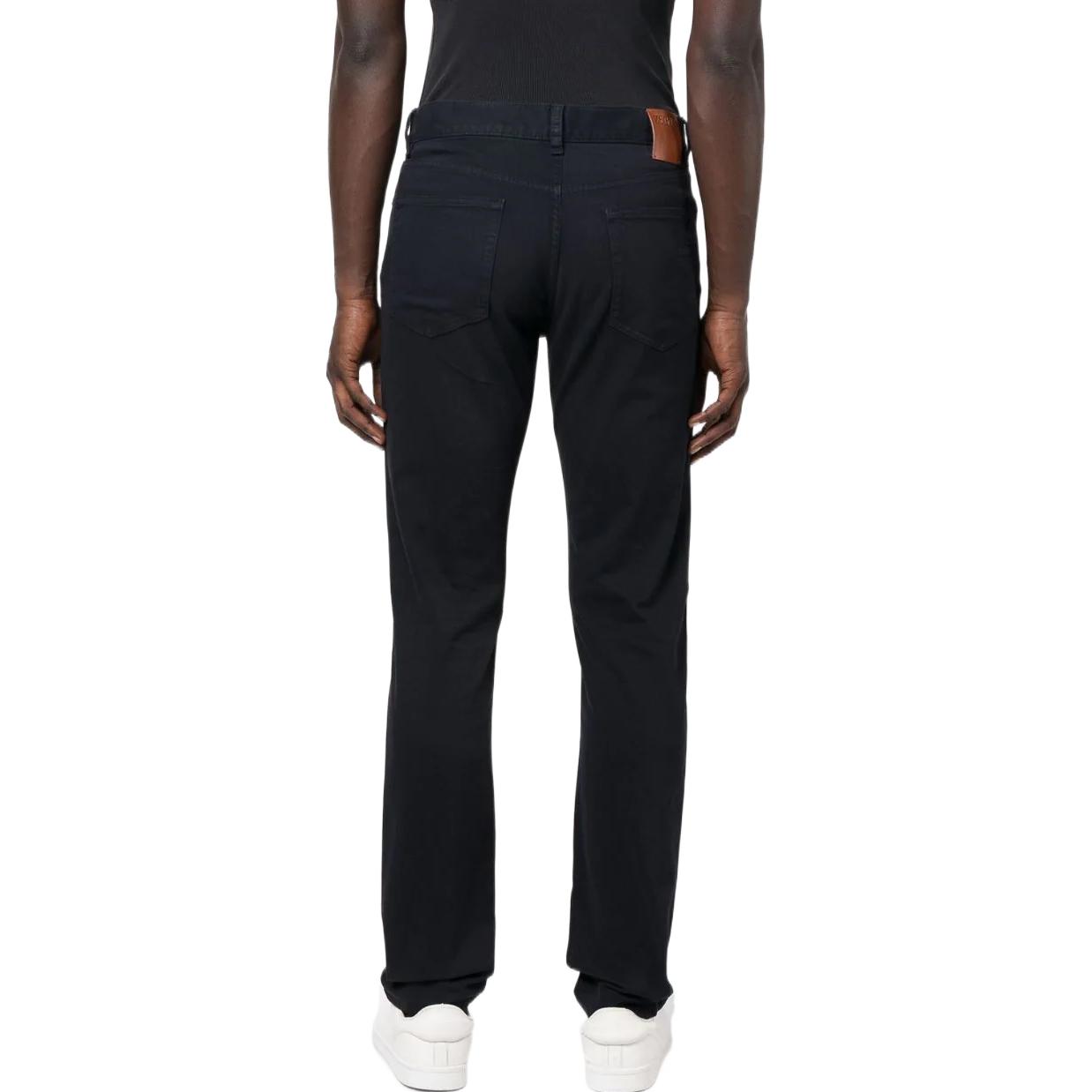 Shop Zegna FW22 直筒黑色牛仔褲休閒純色 E8PZWCITYBLK