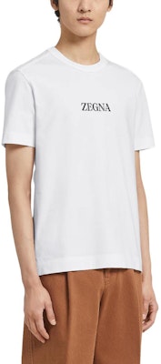 Zegna FW22 白色 Logo 圓領短袖 T 恤。 E7364-A777-N01 Shop Zegna FW22 白色 Logo 圓領短袖 T 恤。 E7364-A777-N01