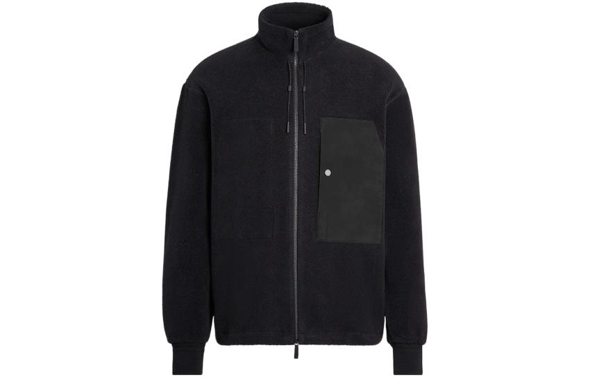 Order Zegna FW22 黑色高領口袋貼布長袖運動衫 UA561-A883-K09