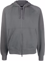 Zegna FW22 Grey Zip-Up Drawstring Hoodie UA553A859-K06 Zegna FW22 Grey Zip-Up Drawstring Hoodie UA553A859-K06
