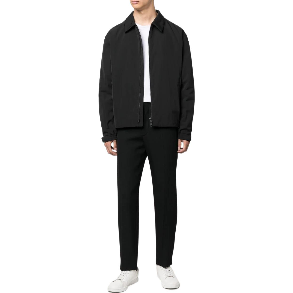 Zegna FW22 Lightweight Zip-Up Shirt Jacket Black Men’s UATB1A-411K09 圖 3