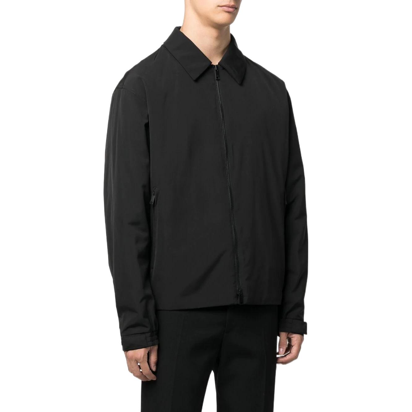 Zegna FW22 Lightweight Zip-Up Shirt Jacket Black Men’s UATB1A-411K09 圖 5