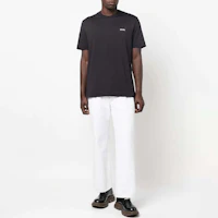 Lookbook Zegna 2022秋冬款標誌刺繡短袖圓領T恤 藍色 (). UA360A760-B09