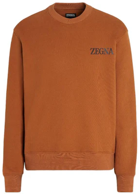 Zegna FW22標誌印花男士紅棕色圓領套頭衫 UA522-ACT872-VJC Buy Zegna FW22標誌印花男士紅棕色圓領套頭衫 UA522-ACT872-VJC