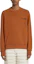 Lookbook Zegna FW22標誌印花男士紅棕色圓領套頭衫 UA522-ACT872-VJC
