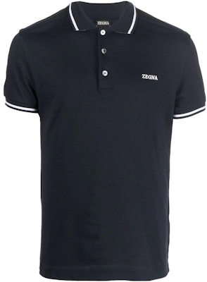 Zegna FW22 標誌印花短袖POLO衫 海軍藍 UA358A746B09 Buy Zegna FW22 標誌印花短袖POLO衫 海軍藍 UA358A746B09
