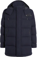 Zegna FW22 Quilted Solid Color Hooded Jacket for Men UAT48-A302-531 Zegna FW22 Quilted Solid Color Hooded Jacket for Men UAT48-A302-531