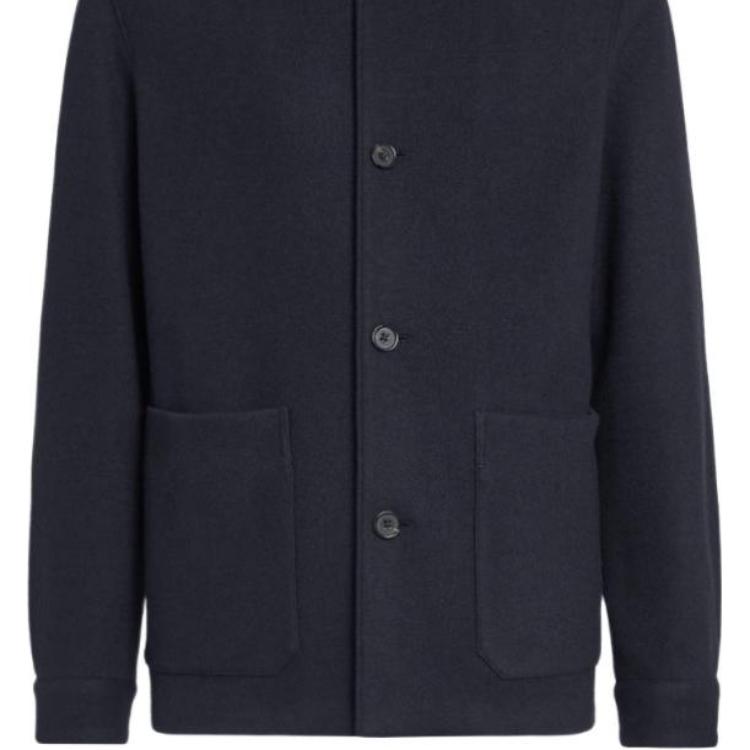 Details for Zegna FW22 男士深藍色單排扣西裝外套。 S50063-1DHAQ0