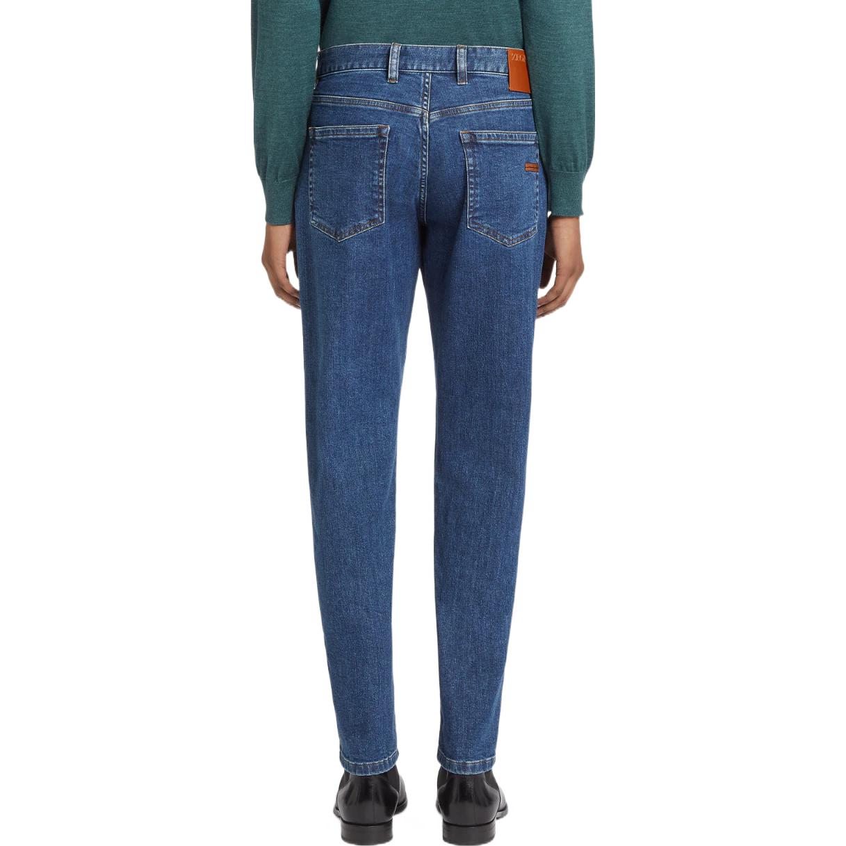 Shop Zegna 秋冬22款纯色休闲五袋牛仔裤 E8I70-GAN-001