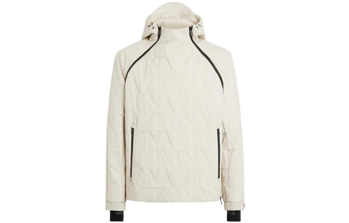 Zegna FW22 Solid Color Hooded Asymmetrical Zip Jacket for Men UATB5-ESC441-N02