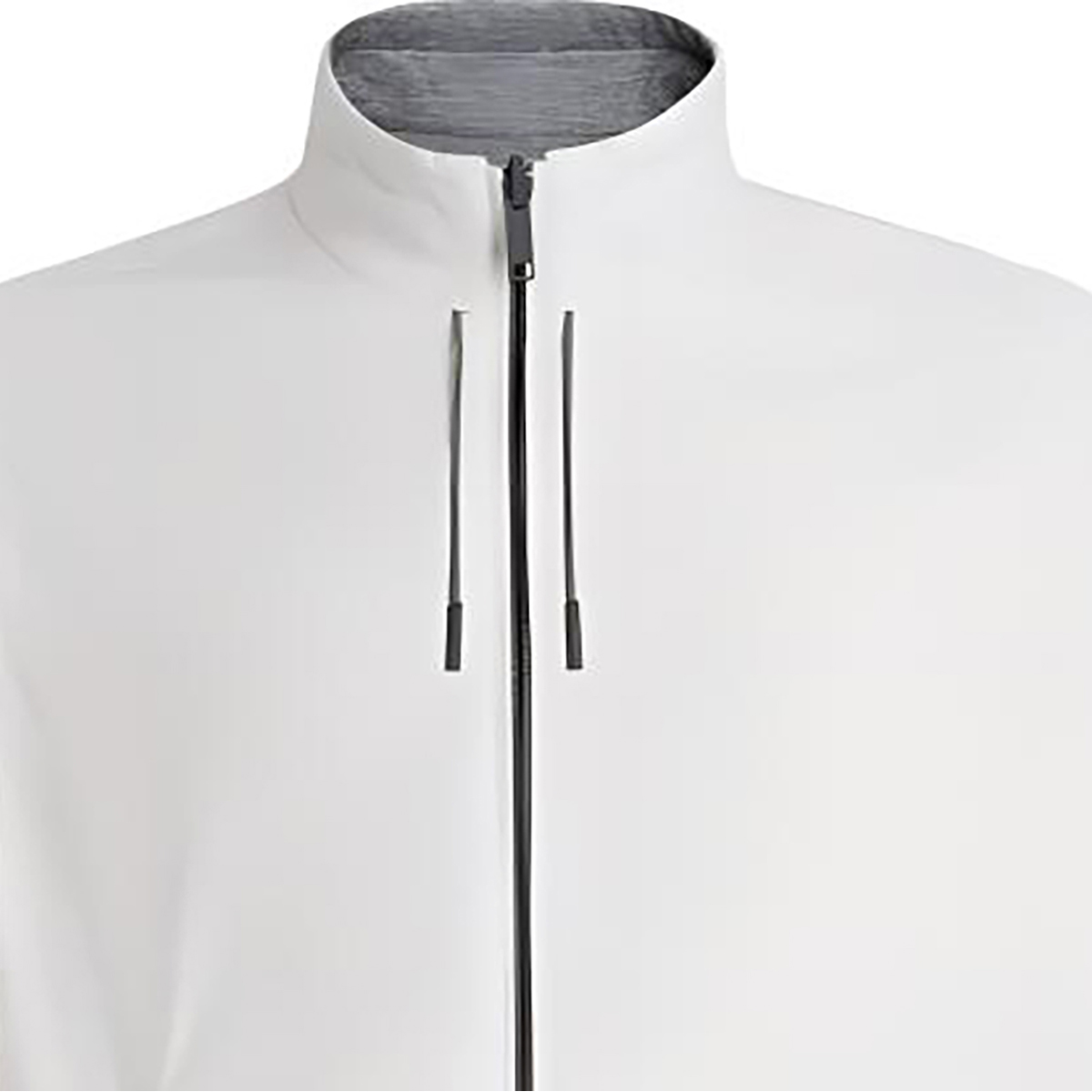 Sizing Zegna FW22 Jaket Zip Putih Warna Solid Boleh Balik E7T33-7124B-997