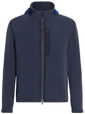 Zegna FW22 Solid Color Zip-Up Long Sleeve Jacket - Blue UATB3-ACT400-B09 Buy Zegna FW22 Solid Color Zip-Up Long Sleeve Jacket - Blue UATB3-ACT400-B09
