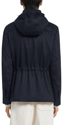 Chaqueta con Capucha Casual Azul Marino Sólido Zegna FW22 para Hombre. E7T42-7210-531 Shop Chaqueta con Capucha Casual Azul Marino Sólido Zegna FW22 para Hombre. E7T42-7210-531