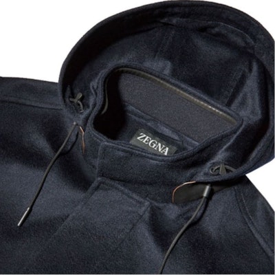 Chaqueta con Capucha Casual Azul Marino Sólido Zegna FW22 para Hombre. E7T42-7210-531 Sizing Chaqueta con Capucha Casual Azul Marino Sólido Zegna FW22 para Hombre. E7T42-7210-531