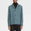 Shop 杰尼亚FW22男士纹理纽扣口袋夹克 450502-1DHAQ0
