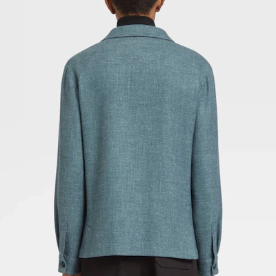 杰尼亚FW22男士纹理纽扣口袋夹克 450502-1DHAQ0 Purchase 杰尼亚FW22男士纹理纽扣口袋夹克 450502-1DHAQ0