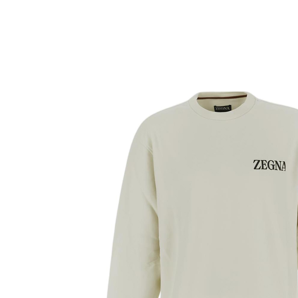 Details for Zegna FW22 男士白色字母印花圓領套頭衛衣。 UA522ACT872-N01