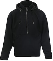 Zegna FW23 Black Solid Color Hooded Zip-Up Loose-Fit Jacket. UC580-A6C868-K09 Zegna FW23 Black Solid Color Hooded Zip-Up Loose-Fit Jacket. UC580-A6C868-K09
