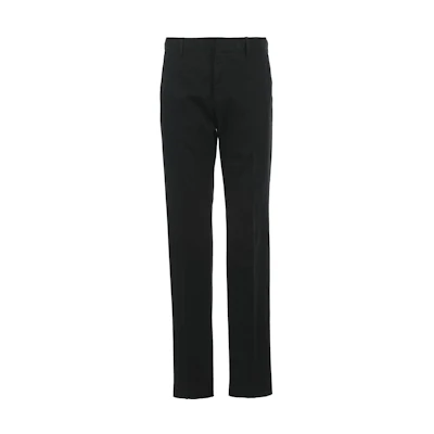 Zegna FW23 Black Solid Stretch Straight-Leg Casual Pants. UCI17A6-TR00-990