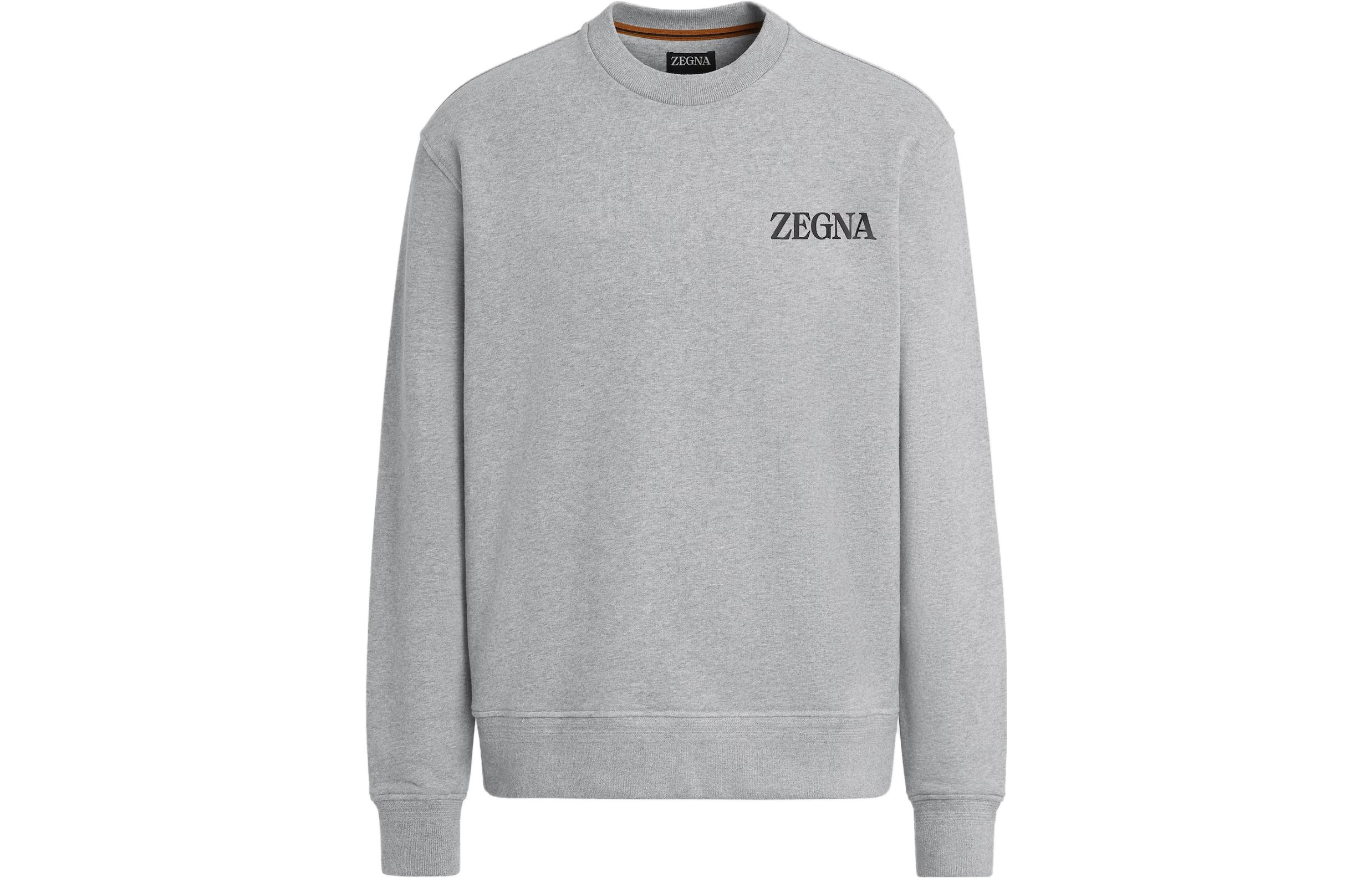 Details for Zegna FW23 字母印花圓領長袖衛衣。 UC522A6-C872-N01