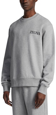 Zegna FW23 字母印花圓領長袖衛衣。 UC522A6-C872-N01 Cheap Zegna FW23 字母印花圓領長袖衛衣。 UC522A6-C872-N01