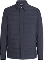 Zegna FW23 Navy Blue Quilted Down Jacket with Zip UBT35A5-B114B-531 Zegna FW23 Navy Blue Quilted Down Jacket with Zip UBT35A5-B114B-531