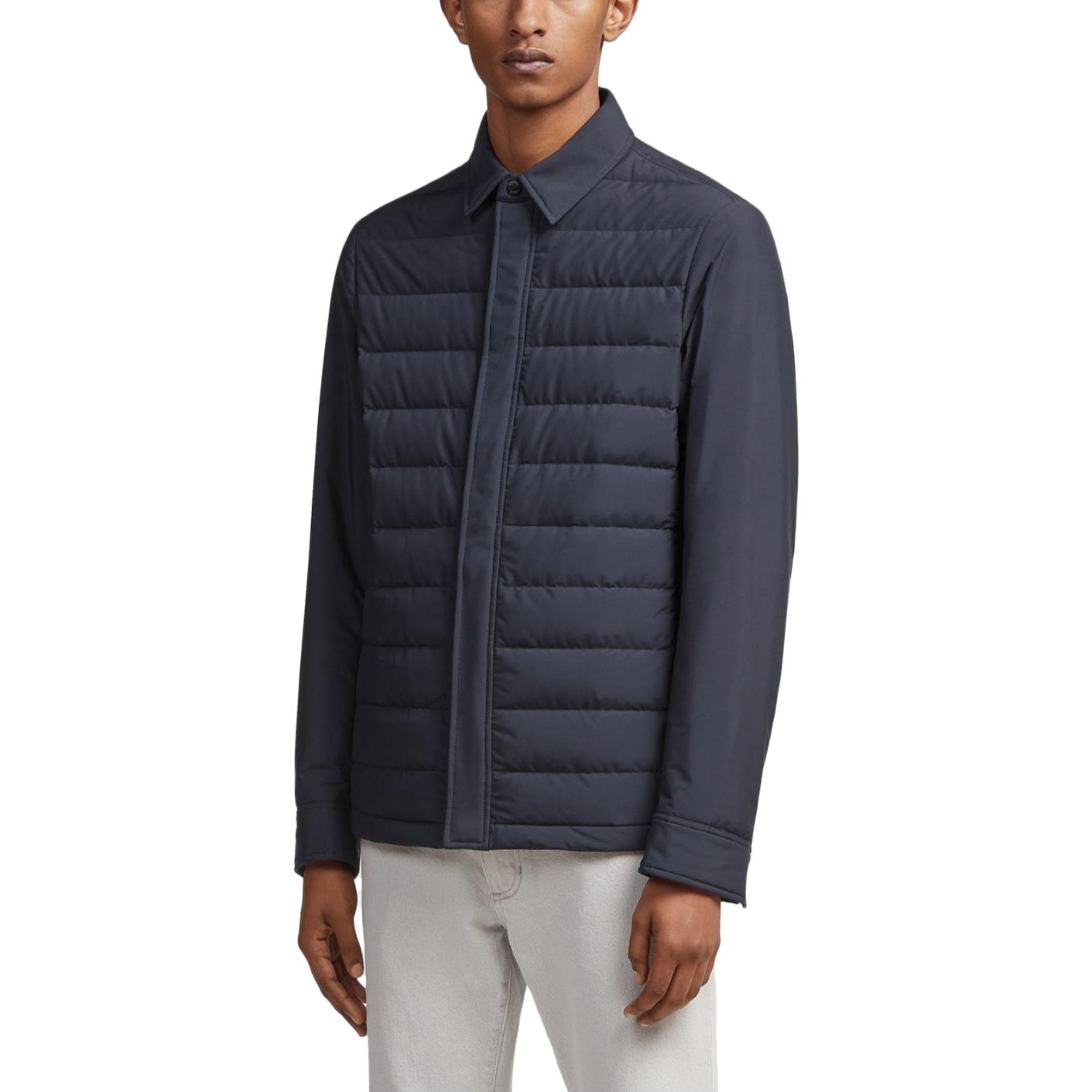 Details for Zegna FW23 海軍藍拉鍊羽絨外套 UBT35A5-B114B-531