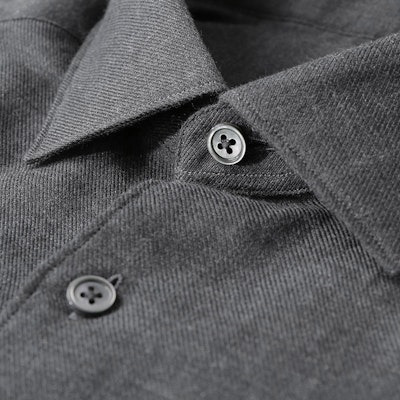 ゼニア FW23 ダークグレー 無地 長袖 ボタンアップ シャツ UCX44A6-SRF5-470 Shop ゼニア FW23 ダークグレー 無地 長袖 ボタンアップ シャツ UCX44A6-SRF5-470