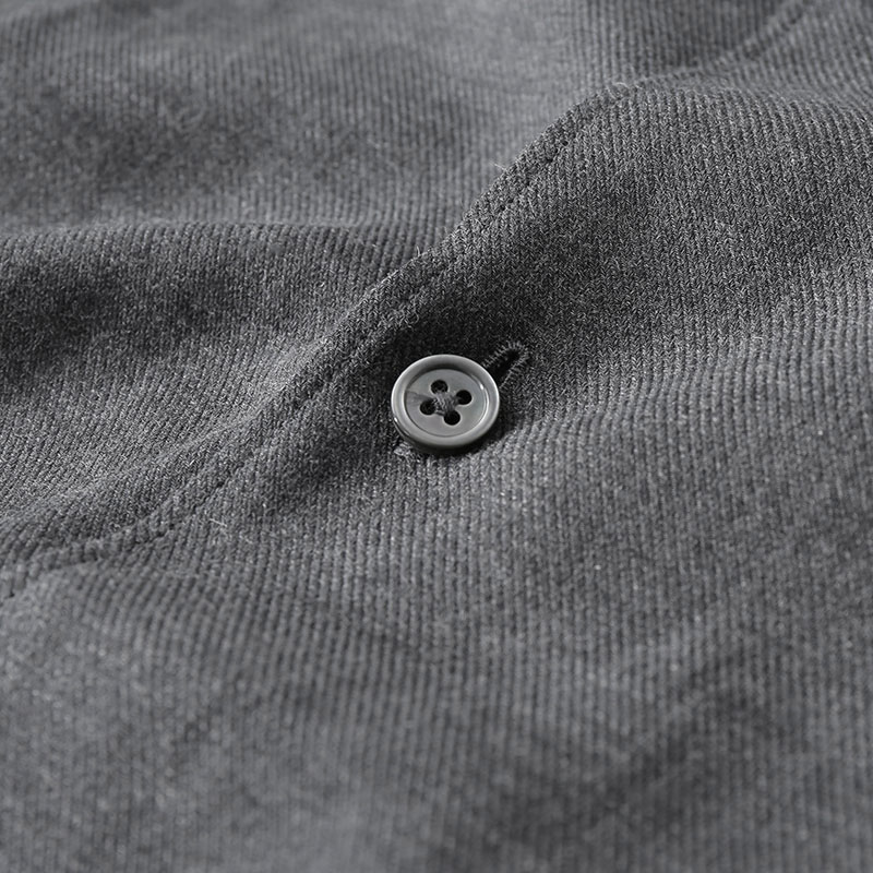 Purchase ゼニア FW23 ダークグレー 無地 長袖 ボタンアップ シャツ UCX44A6-SRF5-470