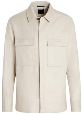 Zegna FW23 Chaqueta de Trabajo Manga Larga Sólida Blanco Roto UBT56A5-B214-990 Buy Zegna FW23 Chaqueta de Trabajo Manga Larga Sólida Blanco Roto UBT56A5-B214-990