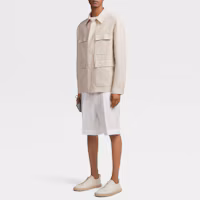 Details for Zegna FW23 純色長袖工作夾克 米白色 UBT56A5-B214-990