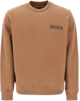 Zegna FW23 Brown Alphabet Print Sweatshirt UC522A6-C872-D05F Zegna FW23 Brown Alphabet Print Sweatshirt UC522A6-C872-D05F