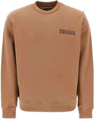 Zegna FW23 Brown Alphabet Print Sweatshirt UC522A6-C872-D05F Buy Zegna FW23 Brown Alphabet Print Sweatshirt UC522A6-C872-D05F