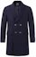Buy Zegna FW23 男士雙排扣長袖深藍大衣 69770-8A64DG-4G0