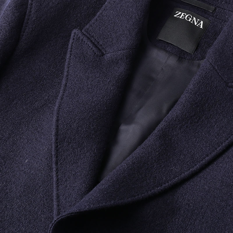 Details for Zegna FW23 男士雙排扣長袖深藍大衣 69770-8A64DG-4G0
