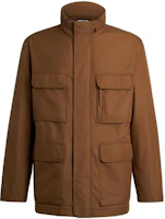 Zegna FW23 Solid Color Zip-Up Workwear Jacket UCT33A6-C214B-155 Zegna FW23 Solid Color Zip-Up Workwear Jacket UCT33A6-C214B-155