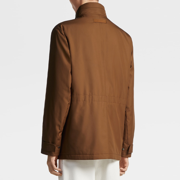 Shop 杰尼亚 FW23 纯色拉链工装夹克 UCT33A6-C214B-155