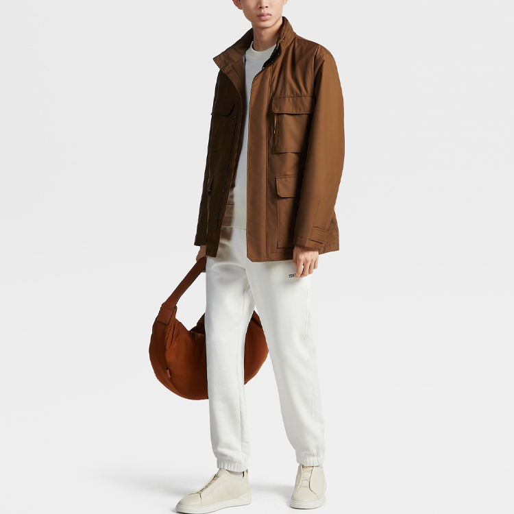 Purchase 杰尼亚 FW23 纯色拉链工装夹克 UCT33A6-C214B-155